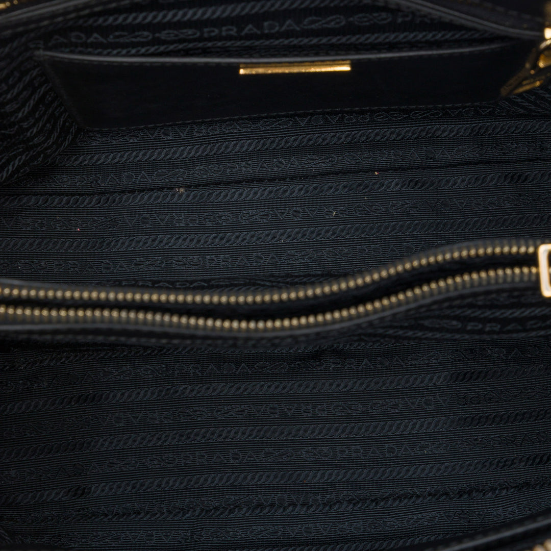Lux Promenade Sac Moyen Saffiano Noir