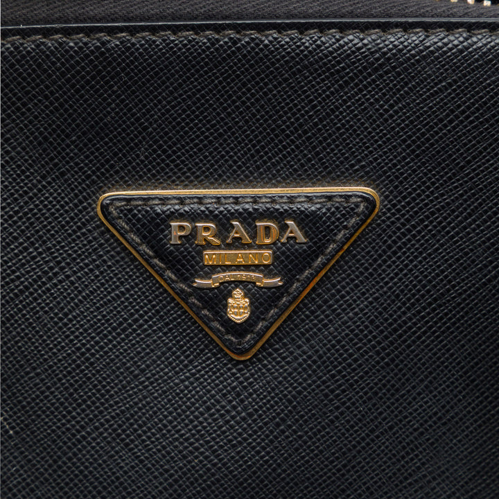 Lux Promenade Sac Moyen Saffiano Noir