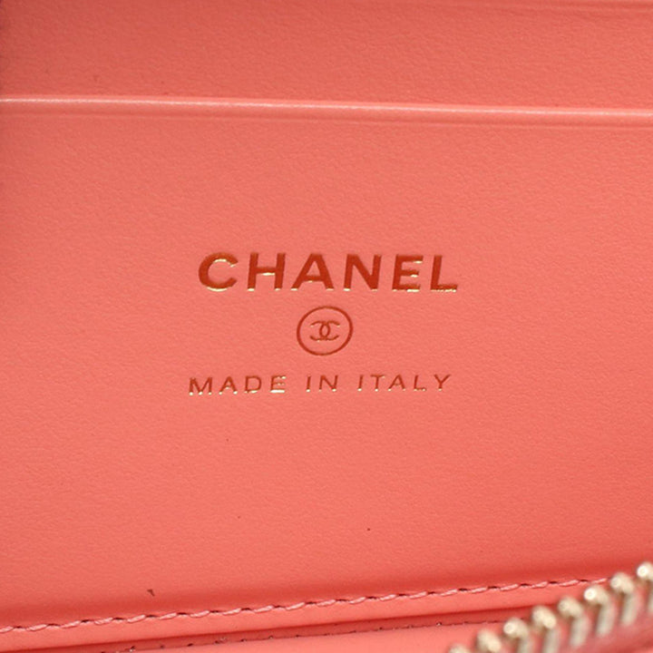 Chanel CC Matelassé Vanity Cuir caviar Rose – vue 4 – GABY PARIS