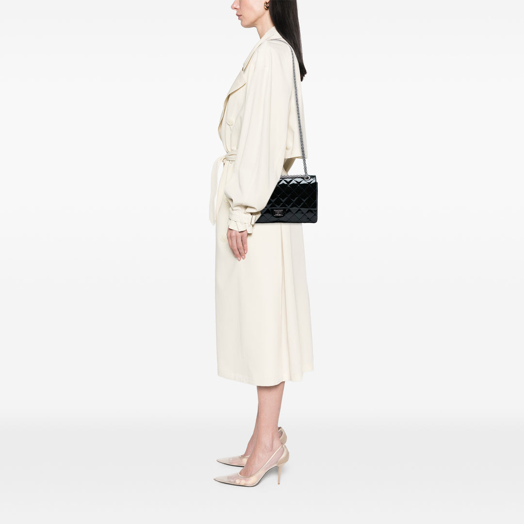 Chanel Reissue 2.55 Cuir verni Double rabat 226 Bleu – GABY PARIS Authentique