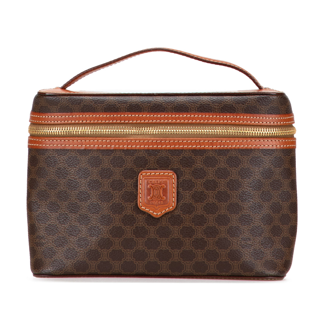 Celine Macadam Coated Toile Vanity Bag Marron – GABY PARIS Authentique