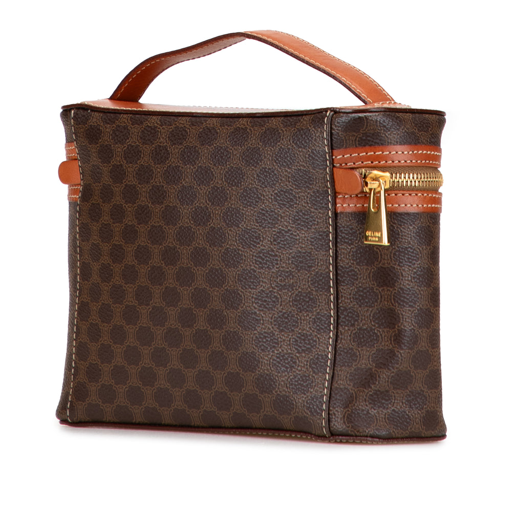 Celine Macadam Coated Toile Vanity Bag Marron – GABY PARIS Authentique