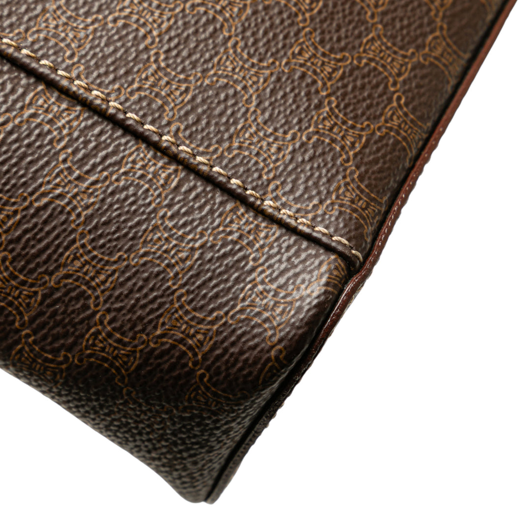 Celine Macadam Coated Toile Vanity Bag Marron – GABY PARIS Authentique