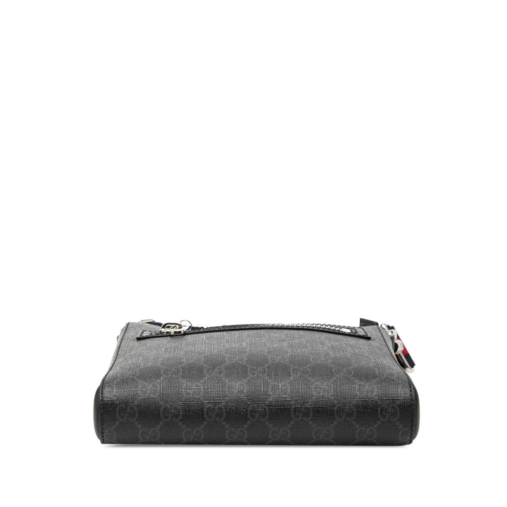 Gucci Small GG Supreme Web Messenger Sac