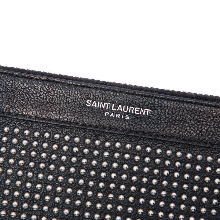Saint Laurent Pochette clouté Noir – vue 5 – GABY PARIS