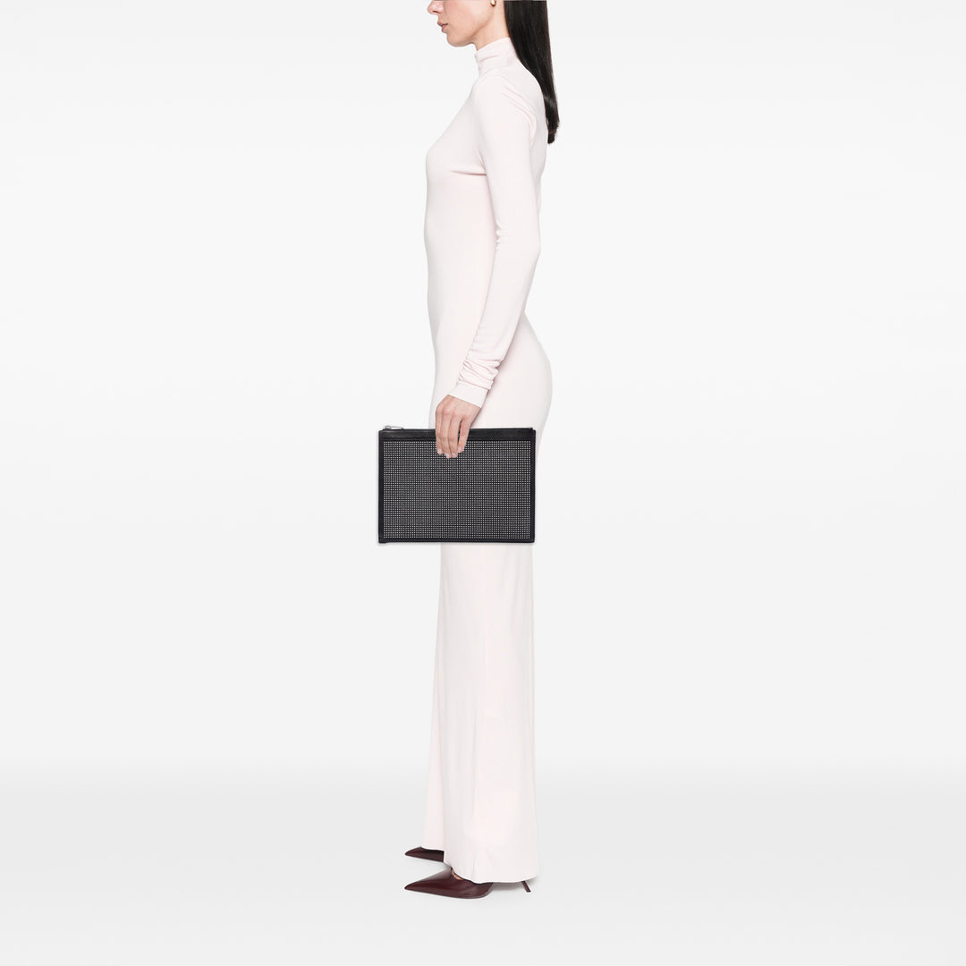 Saint Laurent Pochette clouté Noir – vue 6 – GABY PARIS