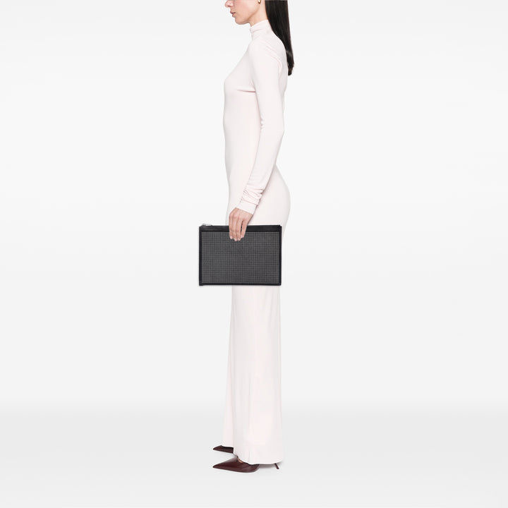 Saint Laurent Pochette clouté Noir – vue 6 – GABY PARIS