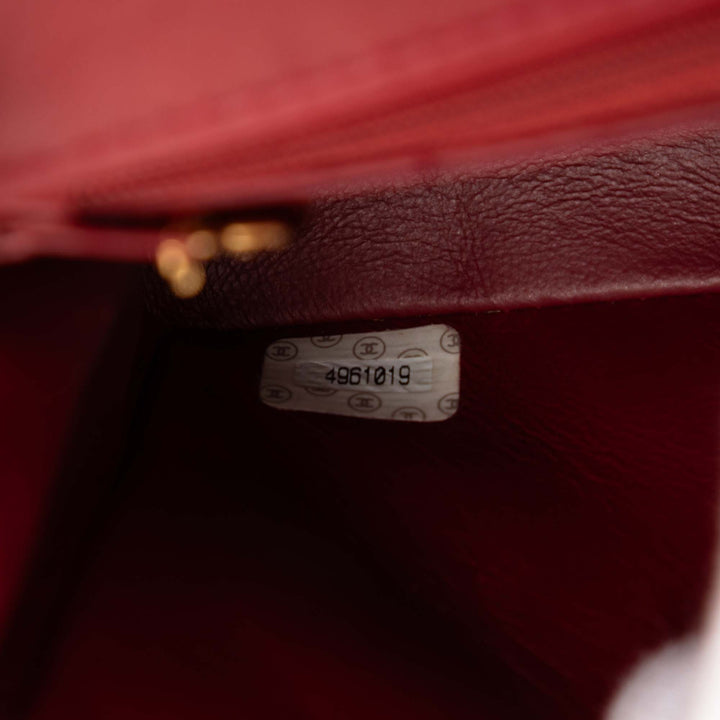 Chanel Mini Square Classic Cuir d’agneau Simple rabat