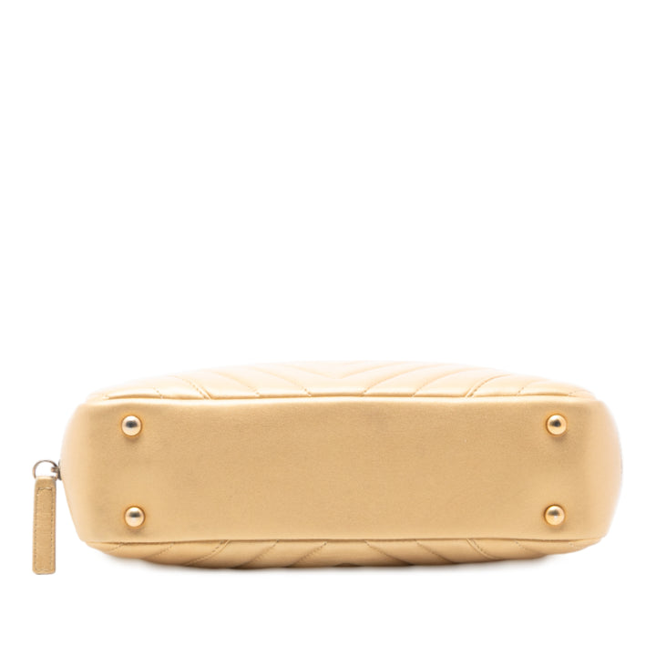 Chanel CC Chevron Cuir d’agneau Camera Sac bandoulière