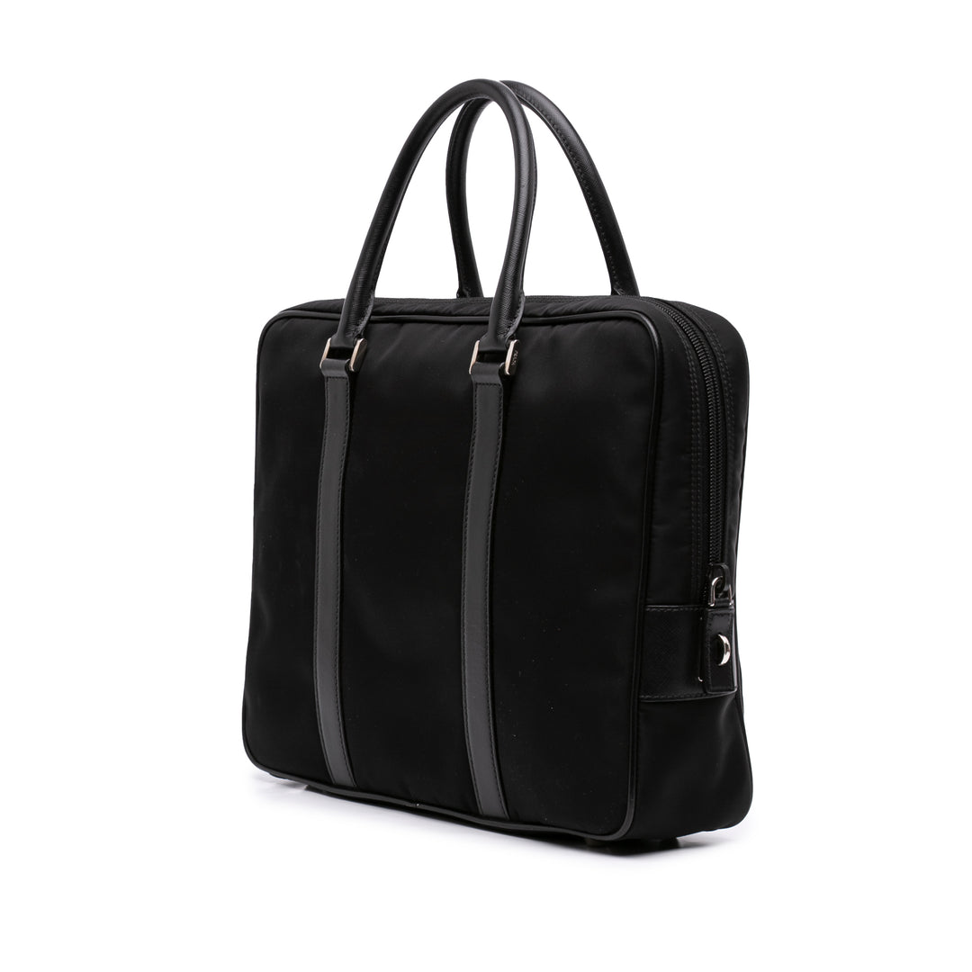 à finitions Business Sac Saffiano Noir