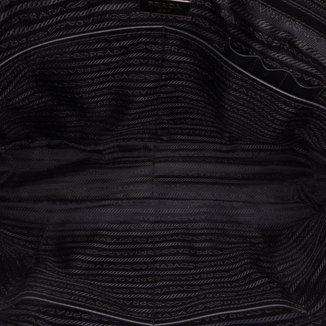 à finitions Business Sac Saffiano Noir