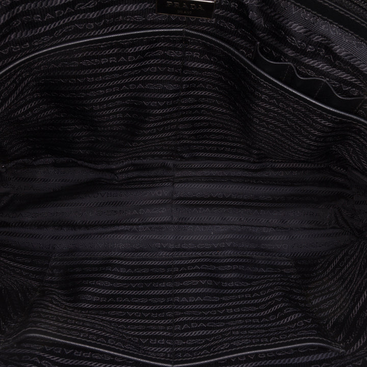 à finitions Business Sac Saffiano Noir