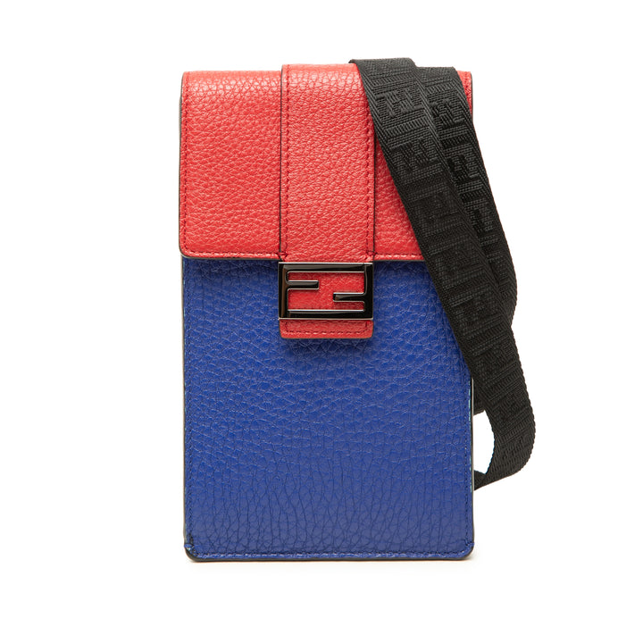 Fendi Étui téléphone Bicolore Bleu – vue principale – GABY PARIS