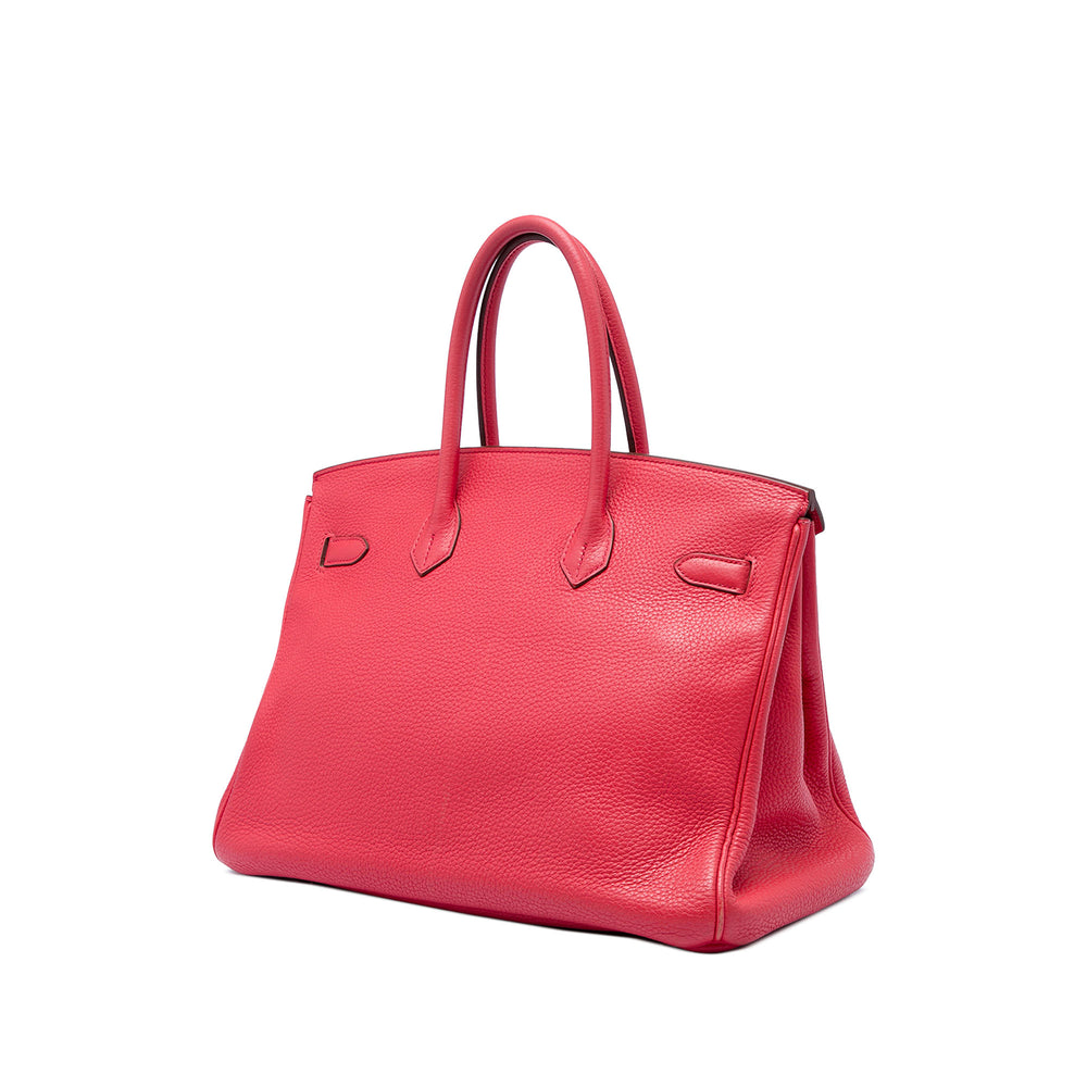 Hermès Sac à main Birkin Retourne 35 Clémence Rouge – vue 2 – GABY PARIS