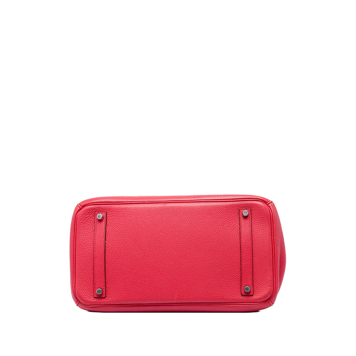 Hermès Sac à main Birkin Retourne 35 Clémence Rouge – vue 3 – GABY PARIS