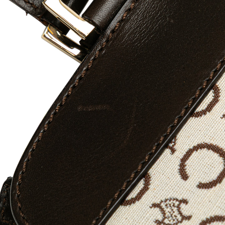 C Macadam Canvas Handbag White - Gaby Paris
