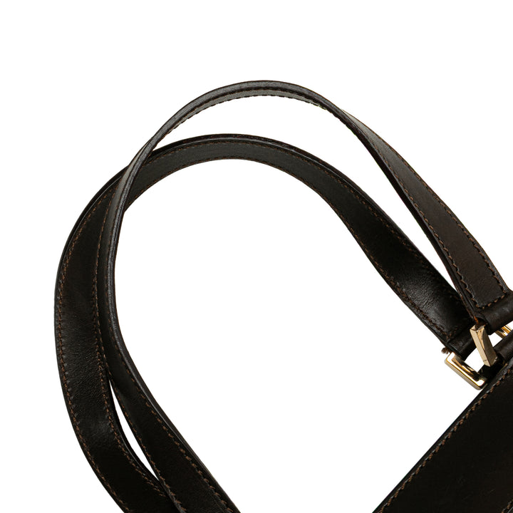 C Macadam Canvas Handbag Brown - Gaby Paris