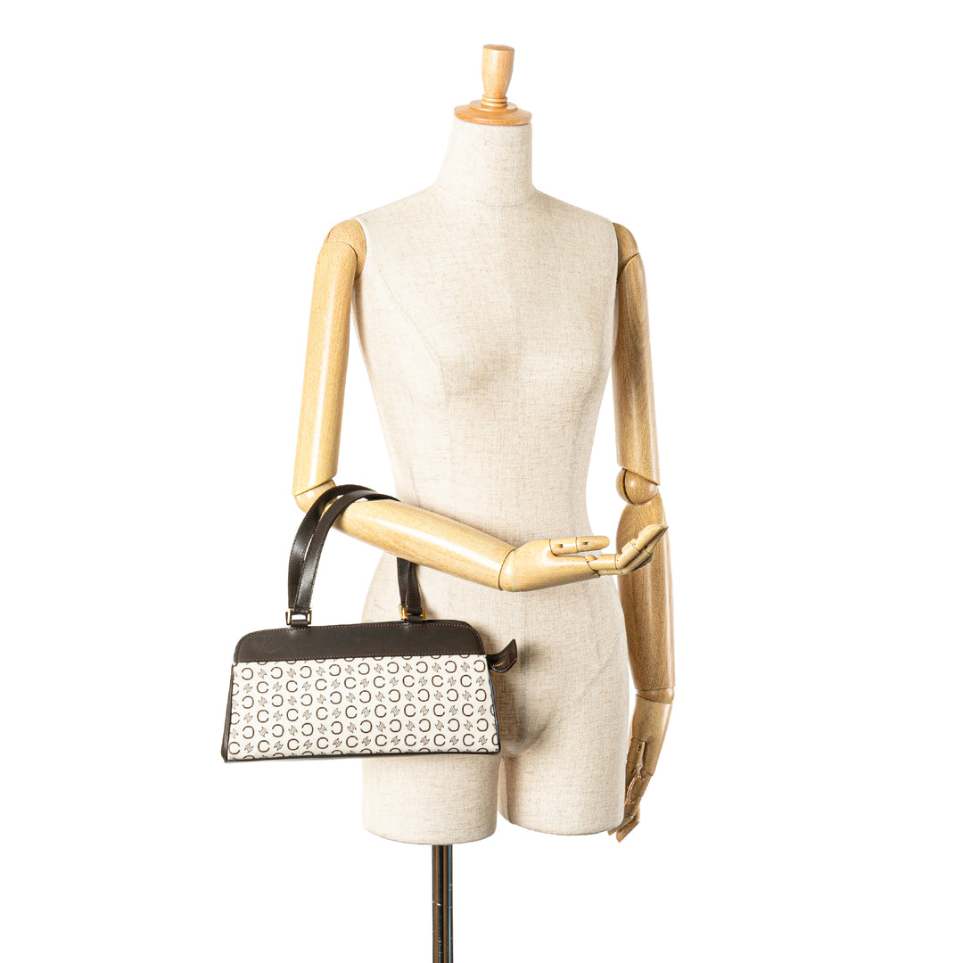 C Macadam Canvas Handbag Brown - Gaby Paris