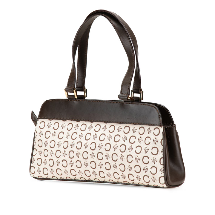 C Macadam Canvas Handbag White - Gaby Paris