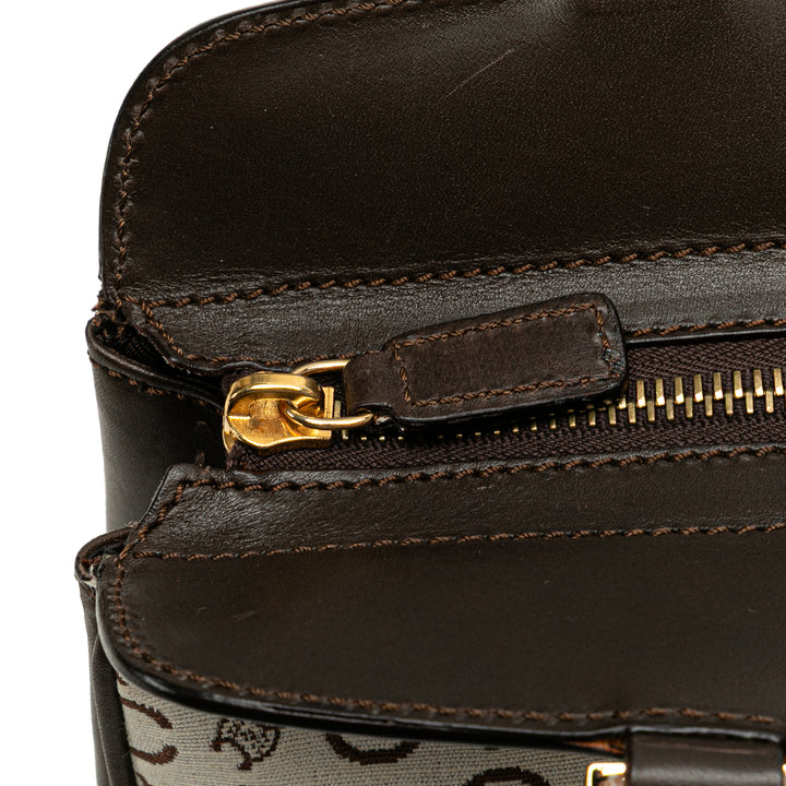 C Macadam Canvas Handbag Brown - Gaby Paris