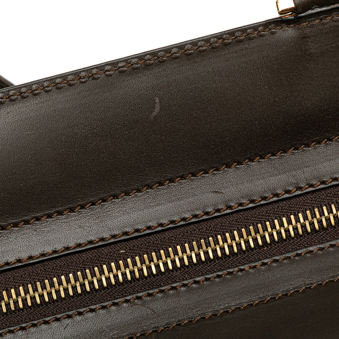 C Macadam Canvas Handbag Brown - Gaby Paris