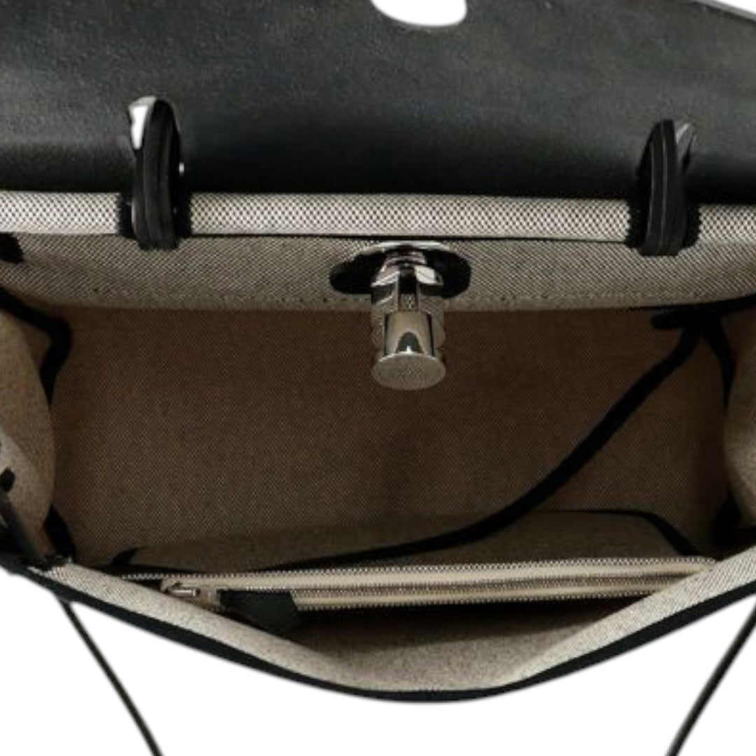 Hermès Toile and Vache Hunter Pegase Pop Herbag Zip 31 Gris – GABY PARIS Authentique