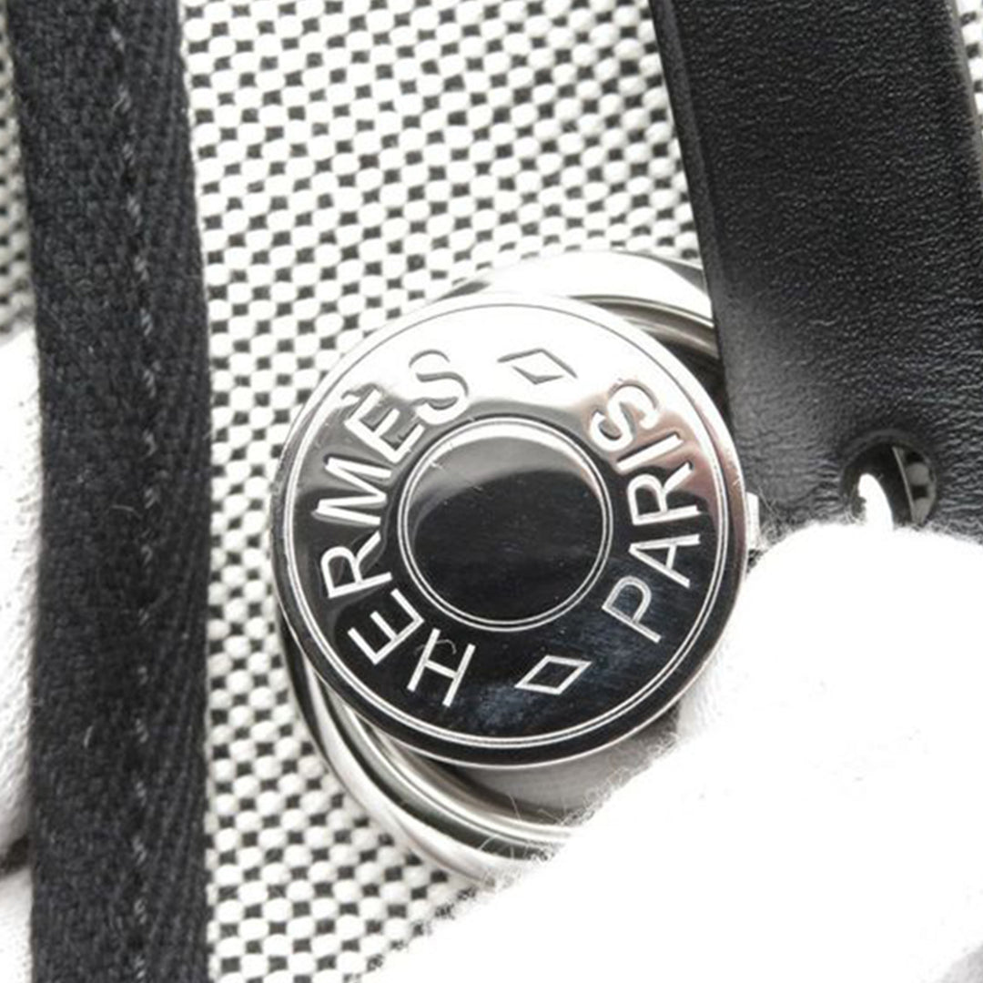 Hermès Toile and Vache Hunter Pegase Pop Herbag Zip 31 Gris – GABY PARIS Authentique