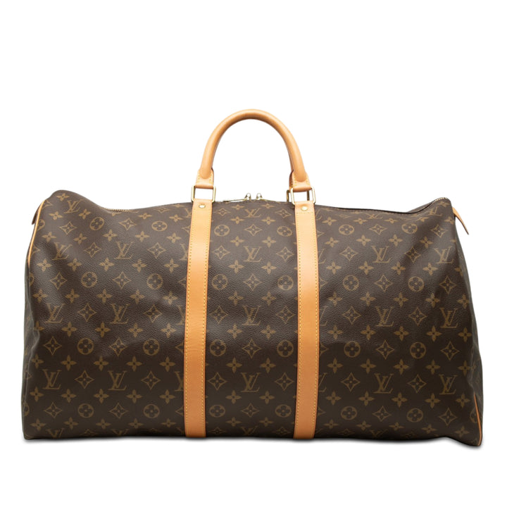 Louis Vuitton Keepall 55 Monogram Marron – vue principale – GABY PARIS