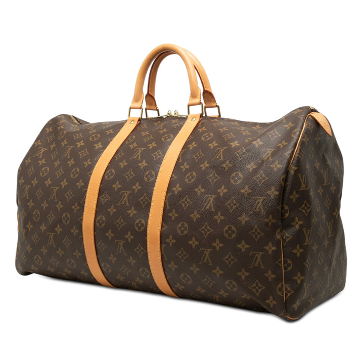 Louis Vuitton Keepall 55 Monogram Marron – vue 2 – GABY PARIS