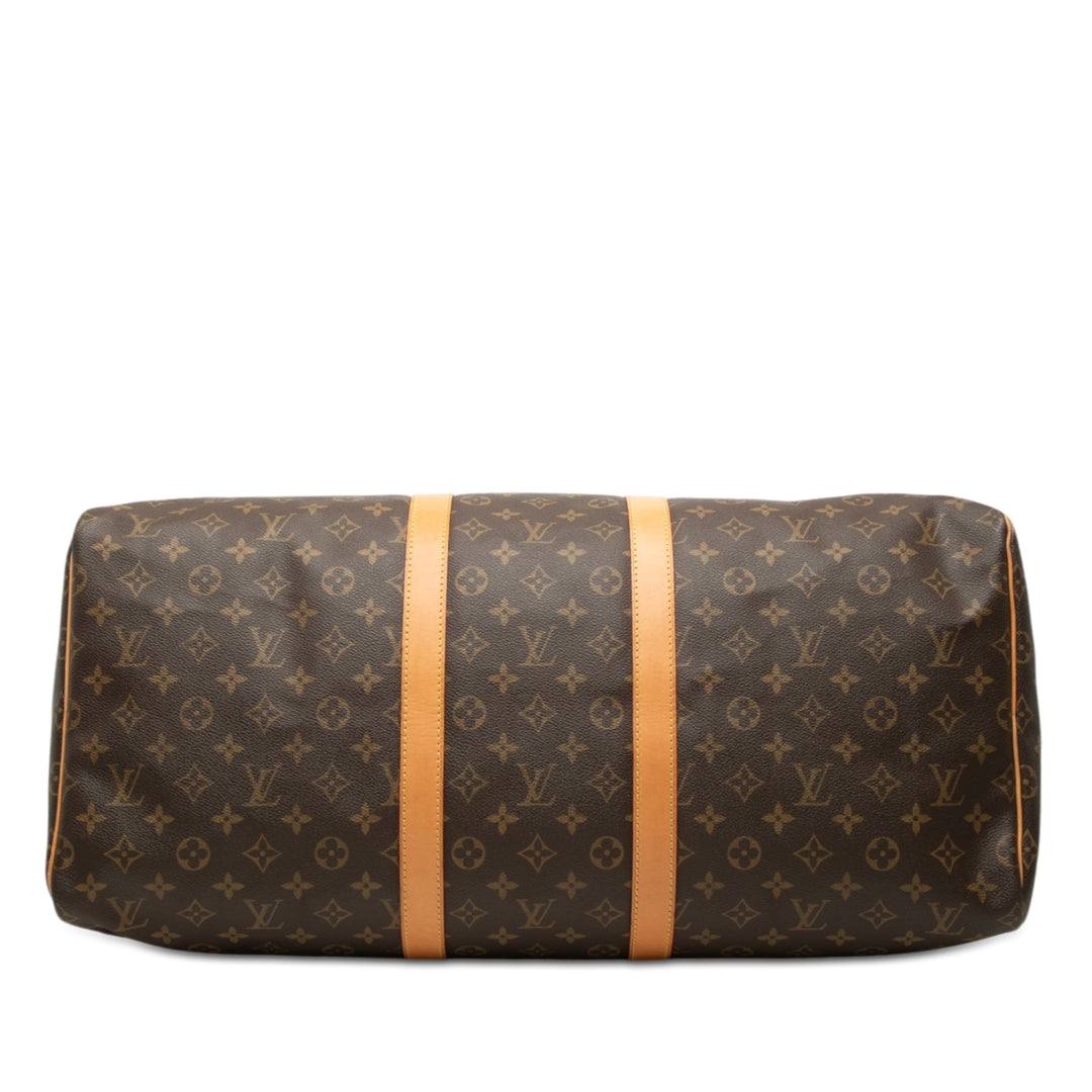 Louis Vuitton Keepall 55 Monogram Marron – vue 3 – GABY PARIS