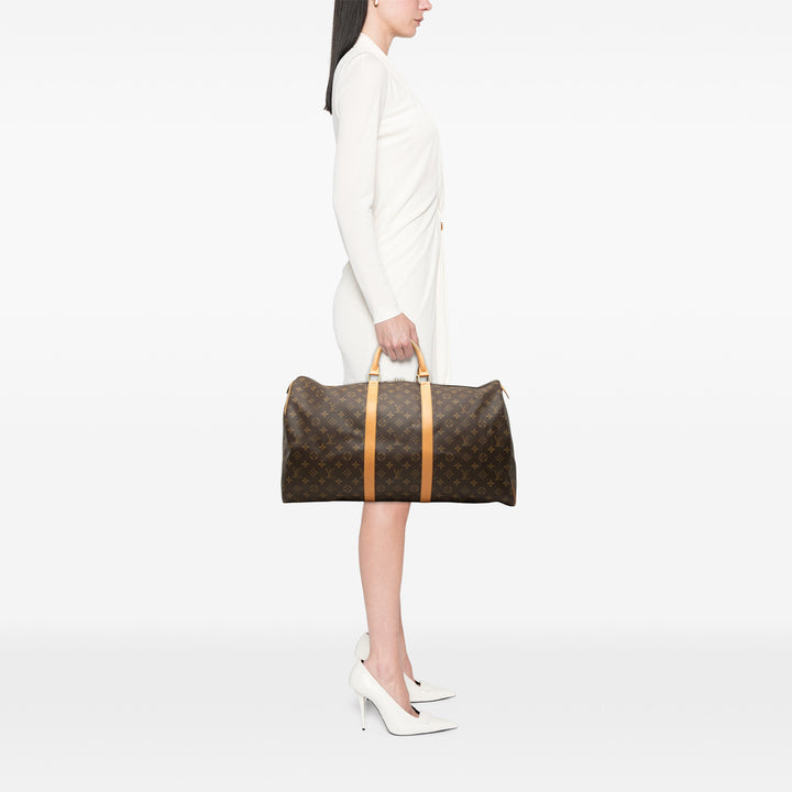 Louis Vuitton Keepall 55 Monogram Marron – vue 6 – GABY PARIS