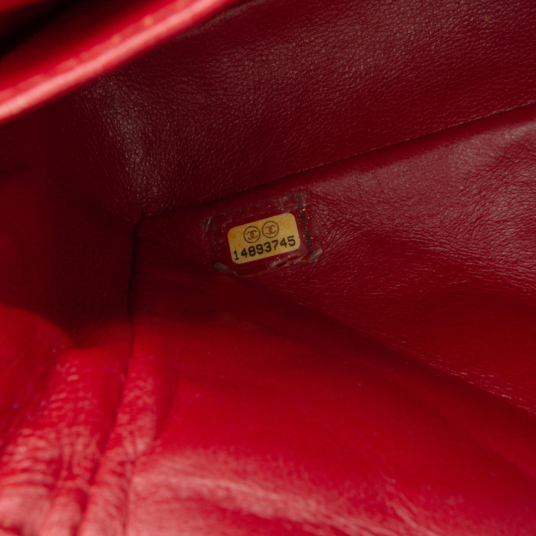 Classic Caviar East West Single Flap Red - Gaby Paris