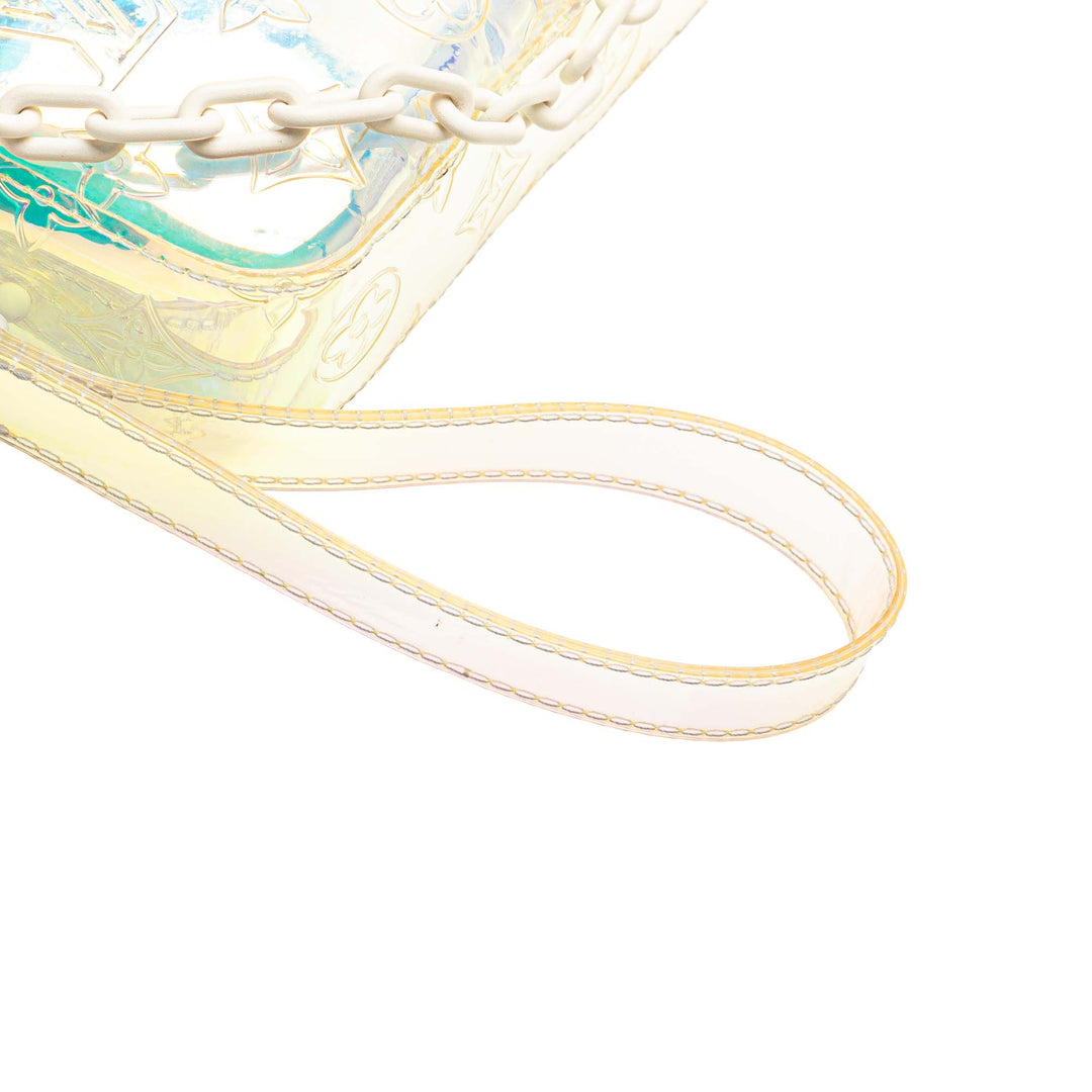 Monogram Prism Pochette Volga White - Gaby Paris