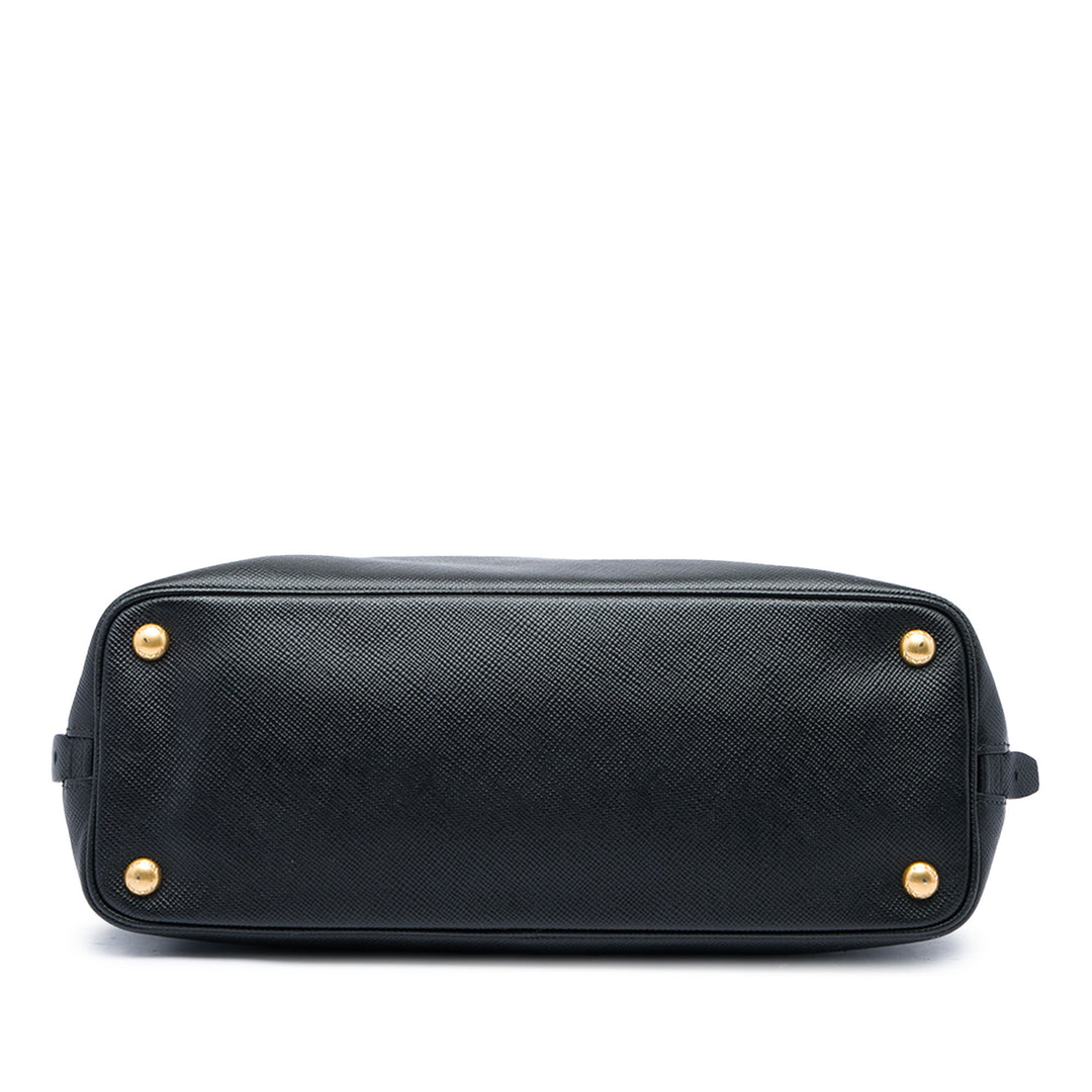 Prada Cabas Side Zippé Saffiano Noir – vue 3 – GABY PARIS