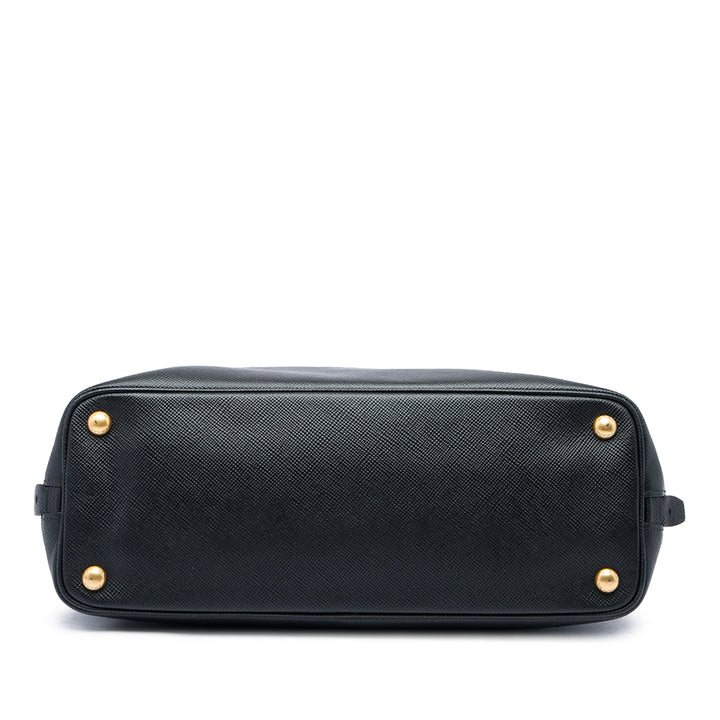 Prada Cabas Side Zippé Saffiano Noir – vue 3 – GABY PARIS