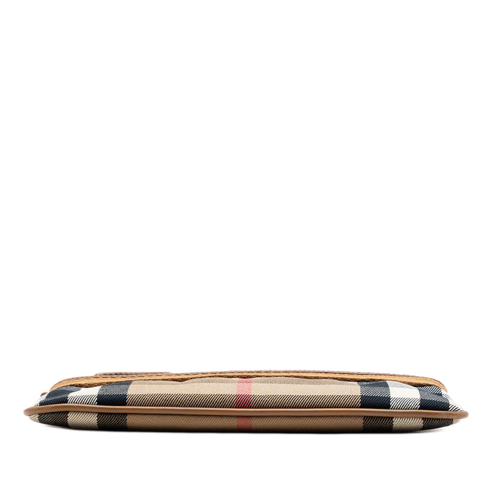 Burberry Pochette House Check Wristlet Marron – vue 3 – GABY PARIS