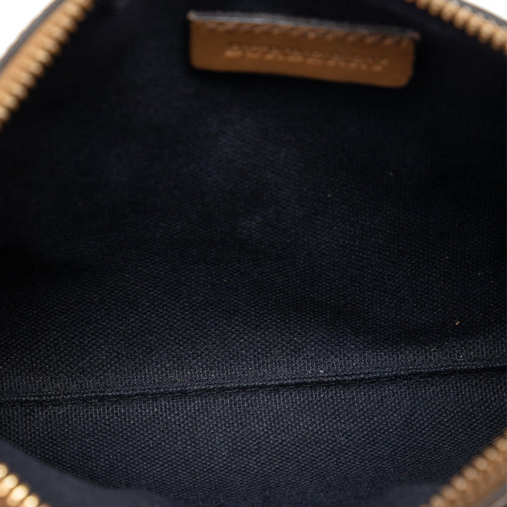 Burberry Pochette House Check Wristlet Marron – vue 4 – GABY PARIS