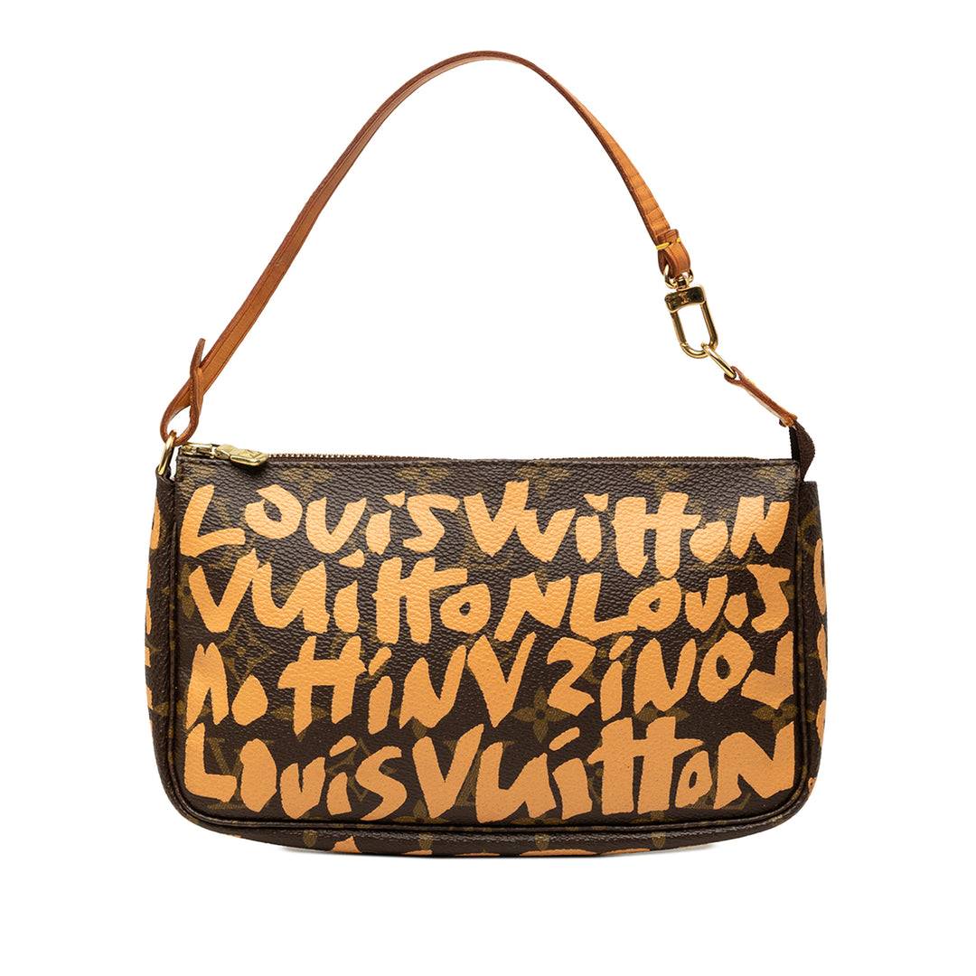 Louis Vuitton Stephen Sprouse Graffiti Pochette Accessoires Monogram Marron – vue principale – GABY PARIS