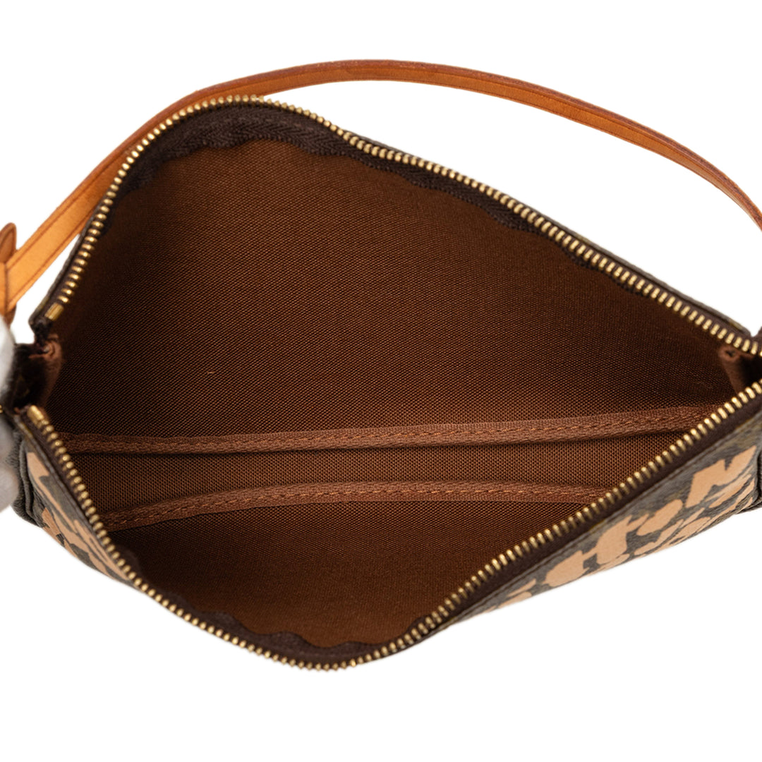 Louis Vuitton Stephen Sprouse Graffiti Pochette Accessoires Monogram Marron – vue 4 – GABY PARIS