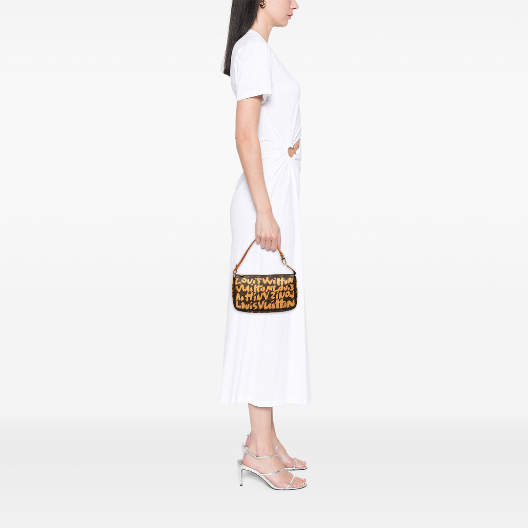 Louis Vuitton Stephen Sprouse Graffiti Pochette Accessoires Monogram Marron – vue 6 – GABY PARIS