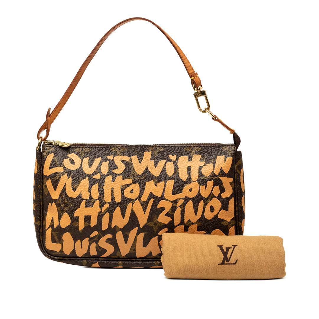 Louis Vuitton Stephen Sprouse Graffiti Pochette Accessoires Monogram Marron – vue 7 – GABY PARIS