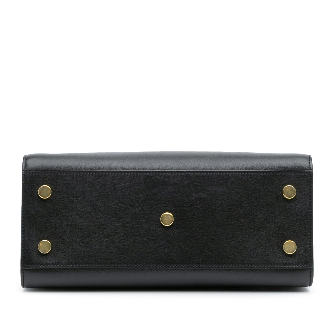 Saint Laurent Baby Cuir Sac De Jour Sac cartable Noir – GABY PARIS Authentique