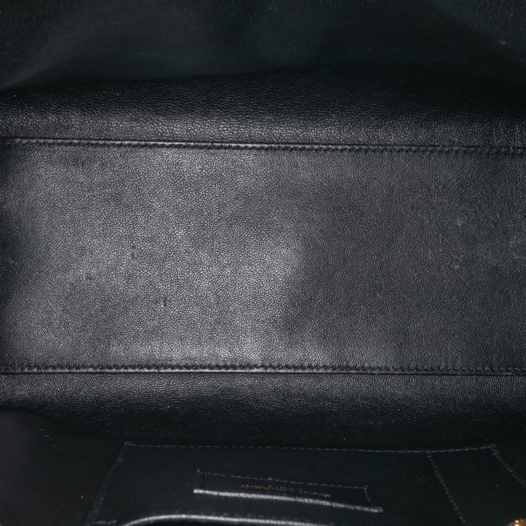 Saint Laurent Baby Cuir Sac De Jour Sac cartable Noir – GABY PARIS Authentique