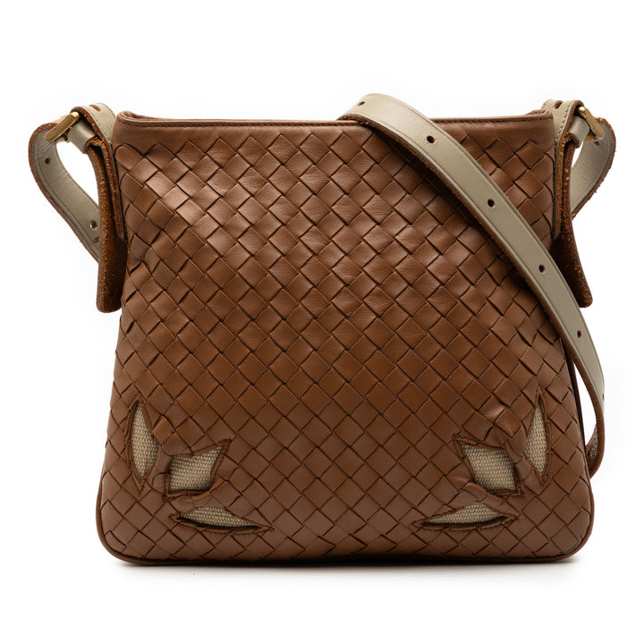Bottega Veneta Intrecciato Cutwork Sac nappa Marron – vue principale – GABY PARIS