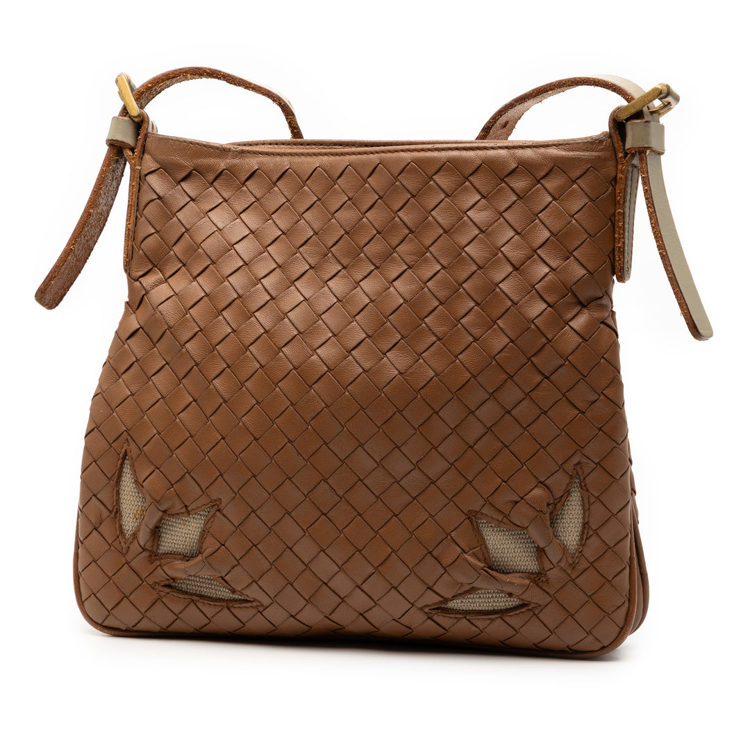 Bottega Veneta Intrecciato Cutwork Sac nappa Marron – vue 2 – GABY PARIS