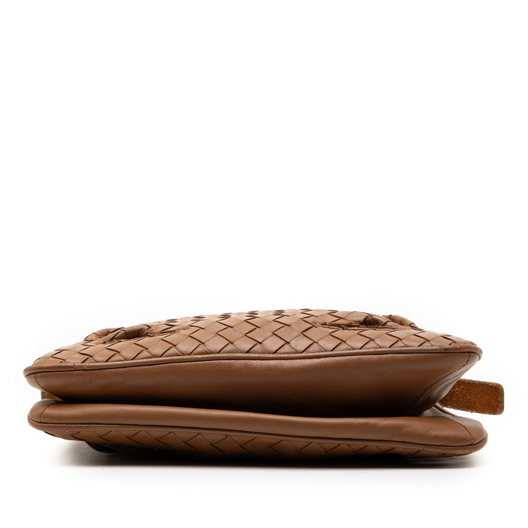 Bottega Veneta Intrecciato Cutwork Sac nappa Marron – vue 3 – GABY PARIS