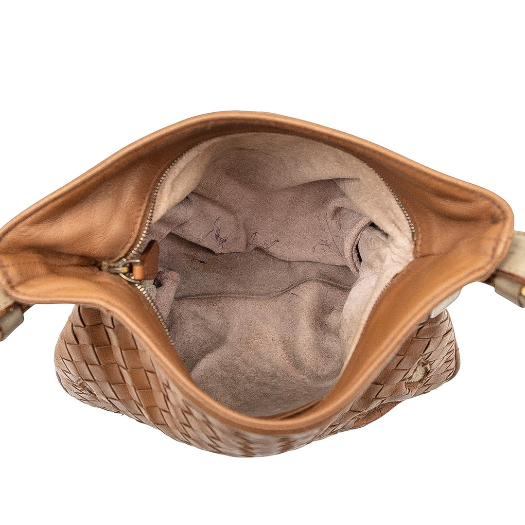Bottega Veneta Intrecciato Cutwork Sac nappa Marron – vue 4 – GABY PARIS