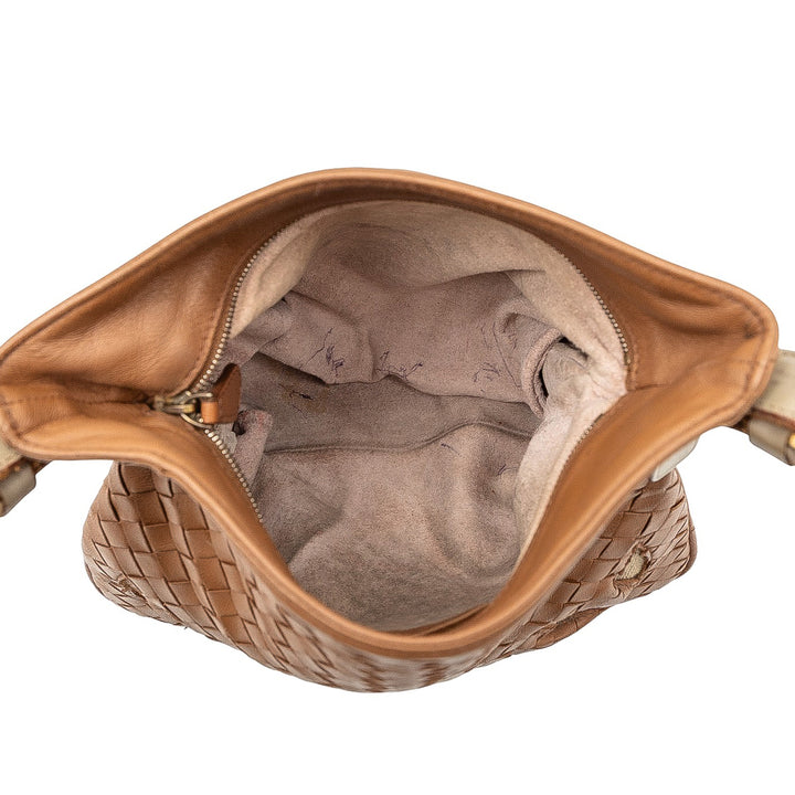 Bottega Veneta Intrecciato Cutwork Sac nappa Marron – vue 4 – GABY PARIS