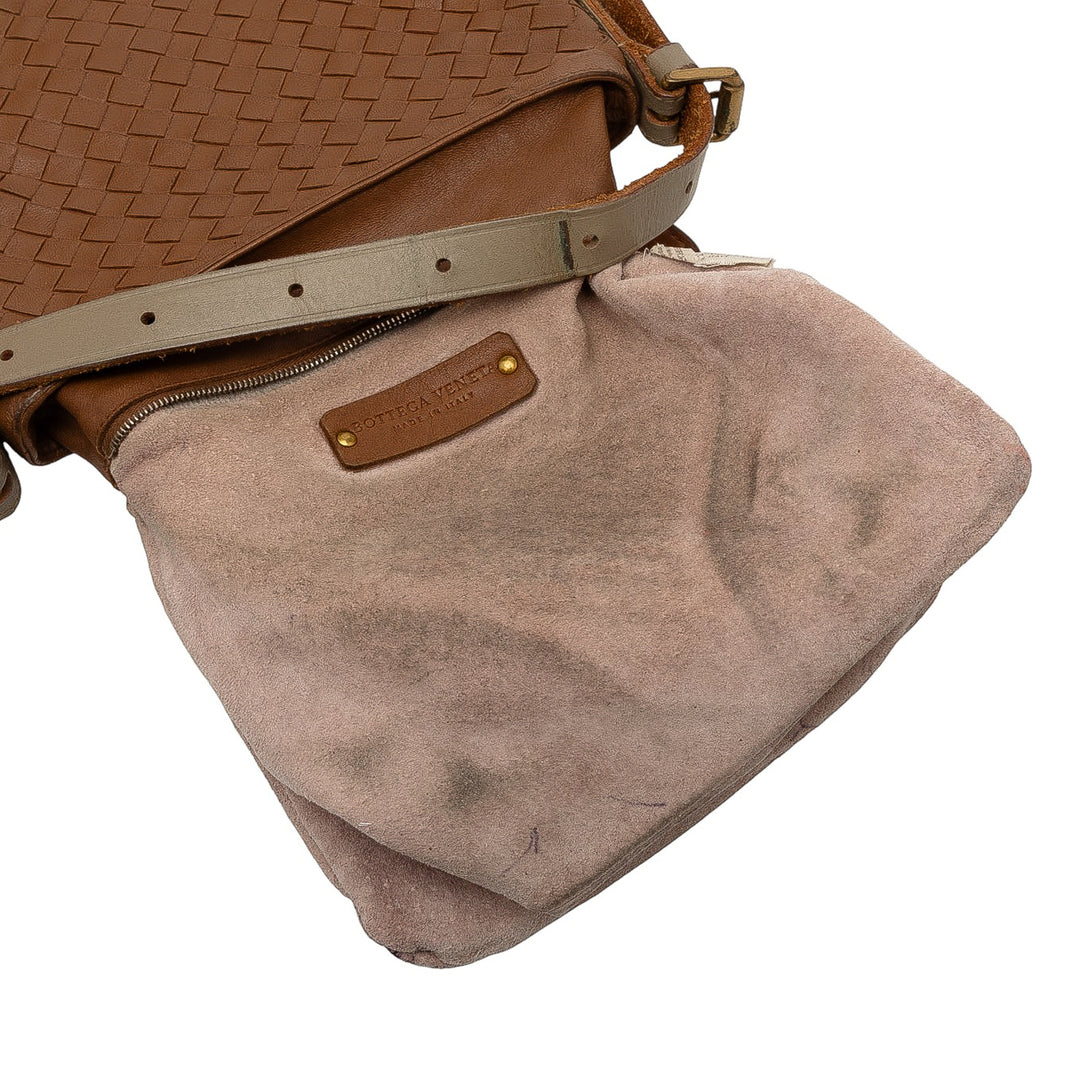 Bottega Veneta Intrecciato Cutwork Sac nappa Marron – vue 8 – GABY PARIS