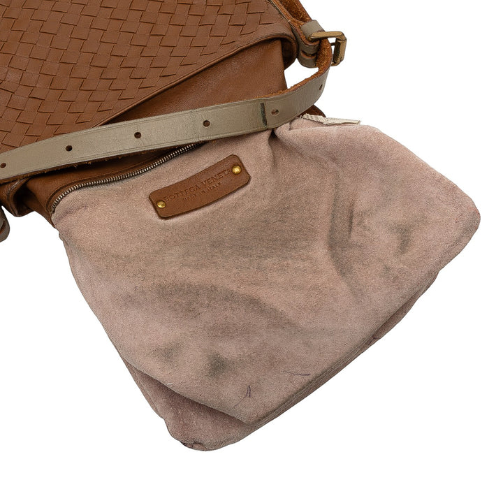 Bottega Veneta Intrecciato Cutwork Sac nappa Marron – vue 8 – GABY PARIS